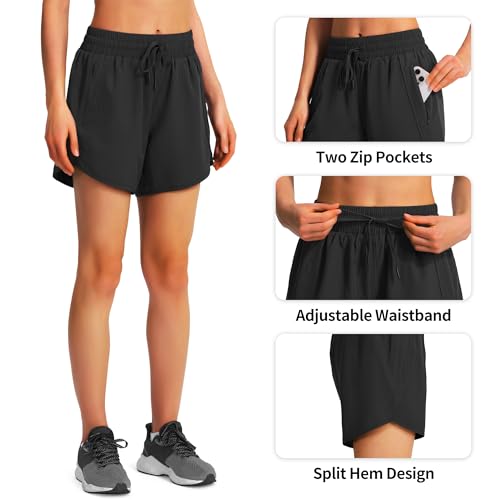 Women's Athletic Running Shorts - Quick Dry, Lightweight with Pockets
