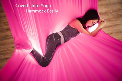 Aerial Yoga Hammock Kit - 10 Yards Durable Silk with Hardware