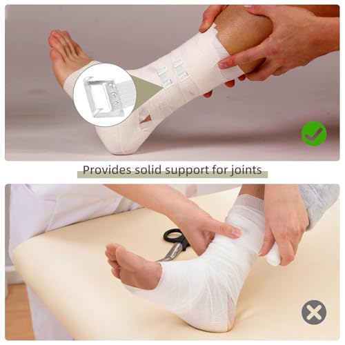 30 Pcs Reusable Elastic Bandage Clips with Metal Clasp