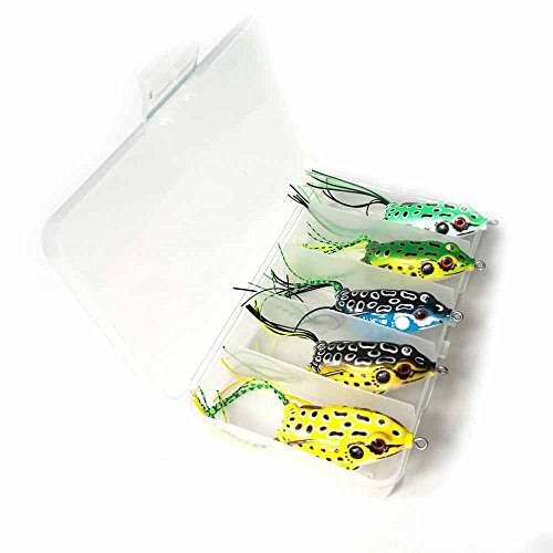 Frog Lure Soft Bait Set - Topwater Crankbaits for Bass Fishing