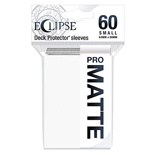 Ultra Pro E-15636 Eclipse Matte Small Card Sleeves 60 Pack - Arctic White