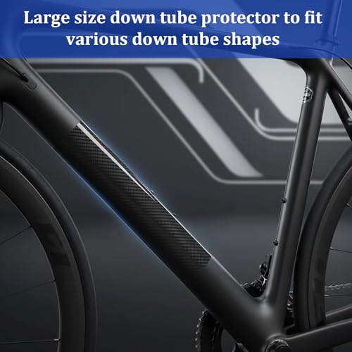 Bicycle Frame & Chainstay Protector Kit - Carbon Grain - Black