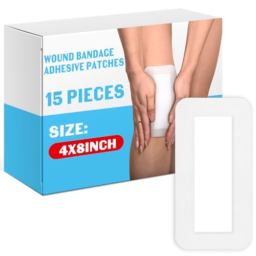 15 Pcs Adhesive Bordered Gauze Pads - Aseptic Island Dressings