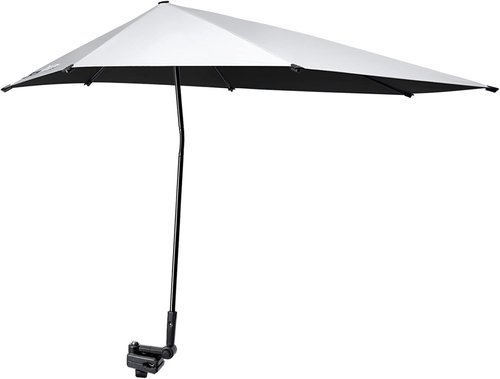 G4Free Adjustable Beach Umbrella - UPF 50+ Protection | XL Size with Universal Clamp for Chairs & Strollers