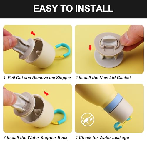 Silicone Gasket Seal for 18oz & 24oz Twist Water Bottle - 6 Pack