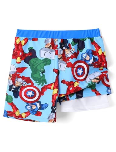 Boys Swim Trunks with Rash Guard - Disney Spiderman 6-7 Years