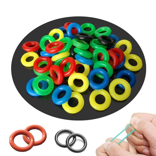 Wacky Rig Tool with 200 Black O-Rings for Fishing Worms