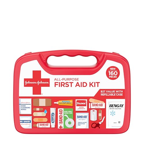 Portable Compact First Aid Kit - 160 Piece Emergency Supplies