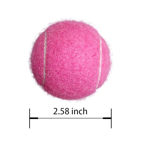 High Visibility Tennis Balls - 3 Pack for Training & Dog Play - Pink