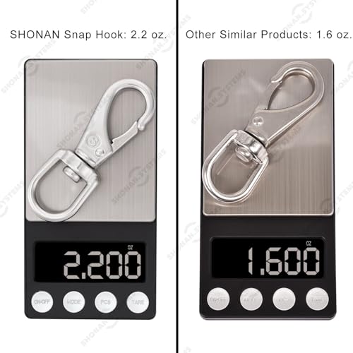 SHONAN 316 Stainless Steel 3.5in Swivel Snap Hooks 4-Pack for Flagpole Rope, Dog Leashes, Boats