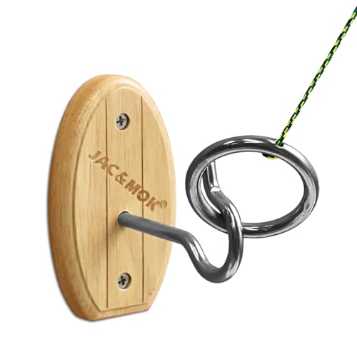 Hook and Ring Toss Game DIY Kit - Short Board Green