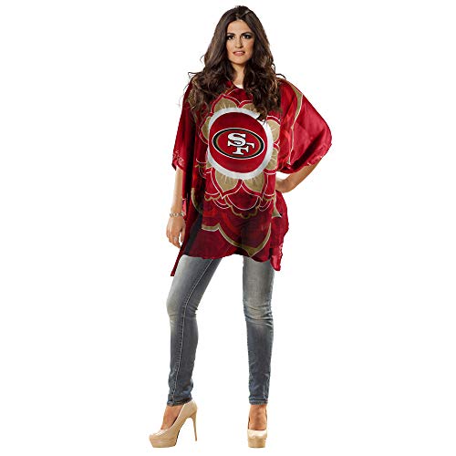 NFL San Francisco 49ers Caftan Flower - Team Color, 32" x 42"