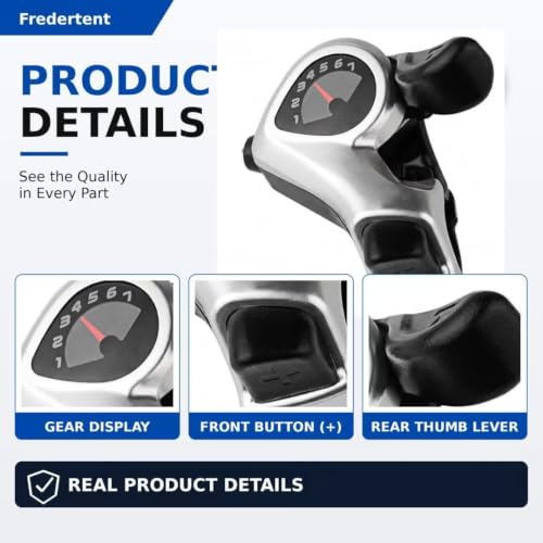 Fredertent TX50-7 7-Speed Right Thumb Shifter with 87in Cable & Gear Window
