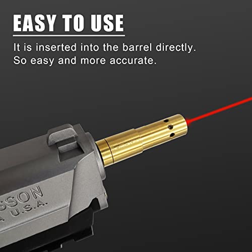 Angeebin 7.62/.308WIN/.32acp/30-30WIN/30-06 Laser Bore Sight for Rifles & Pistols