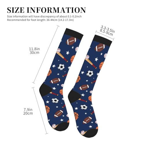 Compression Socks Knee High Support - One Size Sports