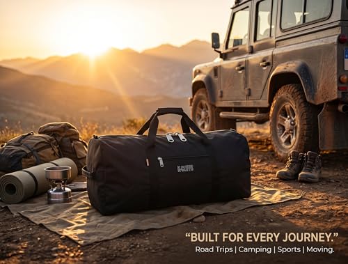 Large Heavy Duty Cargo Duffel Bag for Sport Gear & Travel