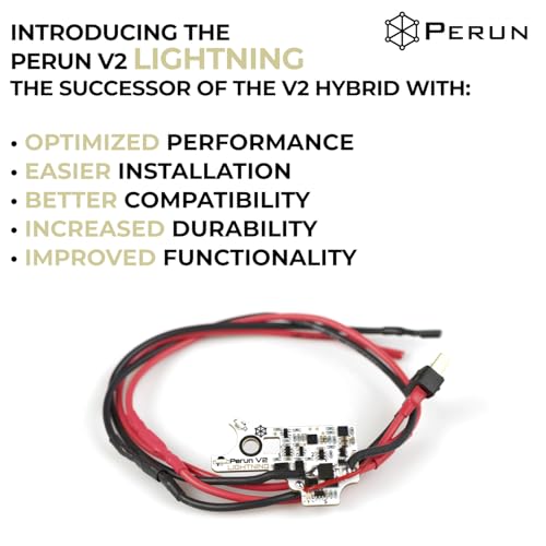 Perun V2 Lightning Mosfet for AEG Airsoft Rifle - Programmable Modes