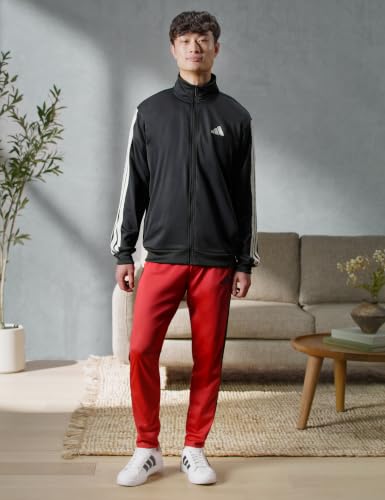 Men's Regular Fit 3-Stripes Track Jacket - Full Zip, Pockets