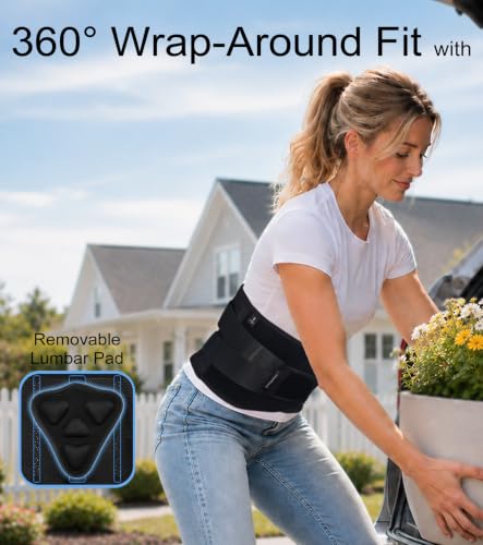 TitanGuard L/XL Lumbar Support Belt for Lower Back Pain Women & Men