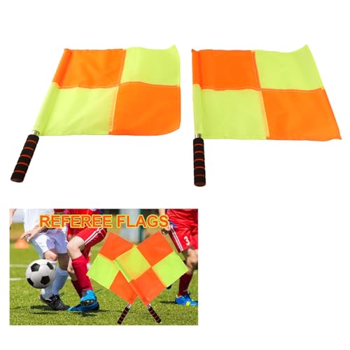 Referee Linesman Flags with Storage Bag - 2 Pack