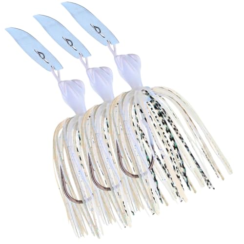 Reaction Tackle Blade & Vibe Fishing Jigs for Bass, Pike, Walleye, Muskie - 3 Pack