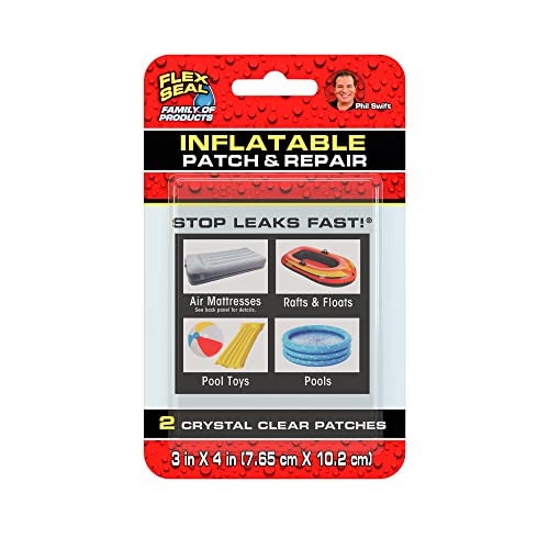 PVC Inflatable Patch & Repair Kit - 2 Clear Rubberized Patches