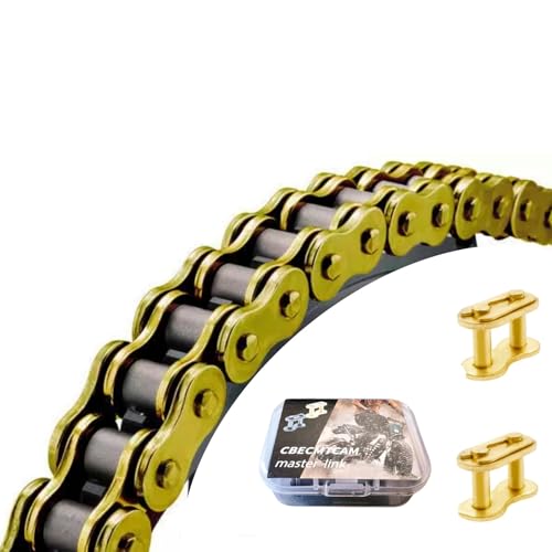 Gold 420 Chain 132 Links for 50-125cc ATV Dirt Bike - Variation of THIS Listing