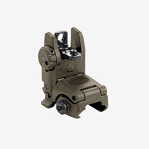 Flip-Up Backup Rear Sight - Impact Resistant Polymer - Black
