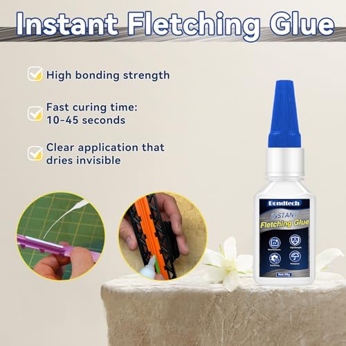 Instant Fletching Glue 30g - Clear Adhesive for Arrows & Vanes