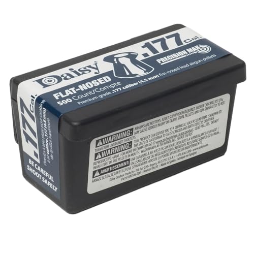 PrecisionMax .177 Cal Flat-Nose Pellets - 500 Count Box