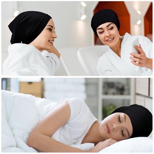 Hijab Undercaps - No Slip Design, 2 Pcs Set - Black