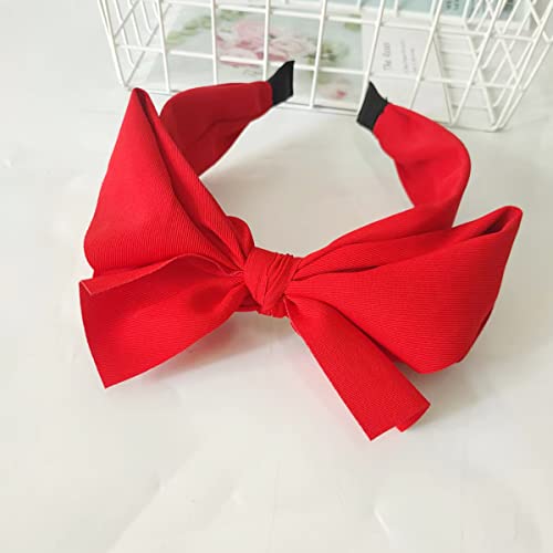 Red Bow Headband for Women - Cute Big Bow Hair Accessories