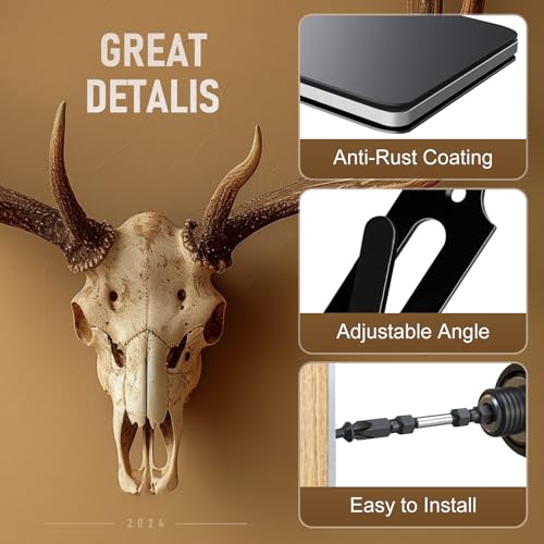 MSSOHKAN Mount Skull Hanger, for Hanging Deer Mule Antelope Coyote