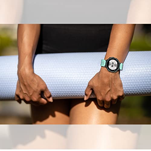 Silicone Replacement Watch Band for Garmin Forerunner 235 - Teal/Black