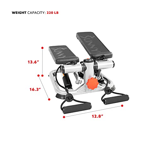 Mini Stepper with LCD Monitor & Adjustable Height - Grey