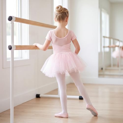 Toddler Ballet Shoes - PU Leather Upper with Drawstring - Ballet Pink