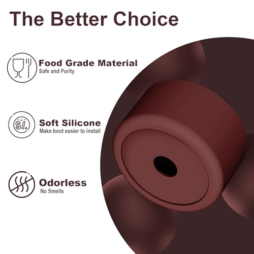 Silicone Boot for Owala FreeSip Sway 30oz & 40oz Bottles - Black Cherry