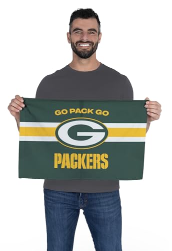 Green Bay Packers Rally Towel - GO PACK GO Design, 15x18 in