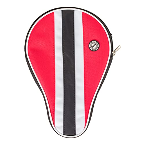 STIGA Red Ping Pong Paddle Cover - Heavy-Duty Vinyl Racket Case with Padding