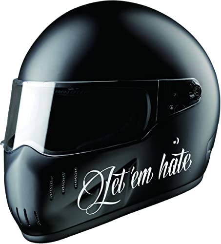 Reflective Motorcycle Stickers - 2 Pieces Let 'em Hate