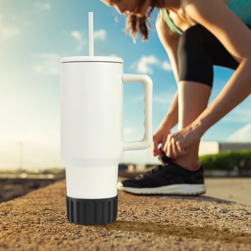 2-Pack Silicone Protective Boot for Water Bottles & Tumblers - Black