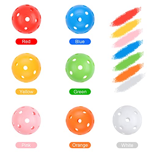 Practice Golf Balls 24 Pack - 42mm Multicolor Training Balls