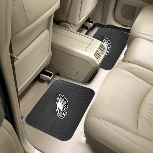 Philadelphia Eagles Nylon Face Carpet Car Mat - 14"x17" - Black