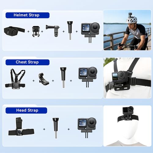 DJI Osmo Action 6 Essential Bundle - 58-in-1 Accessory Set + 3 Batteries