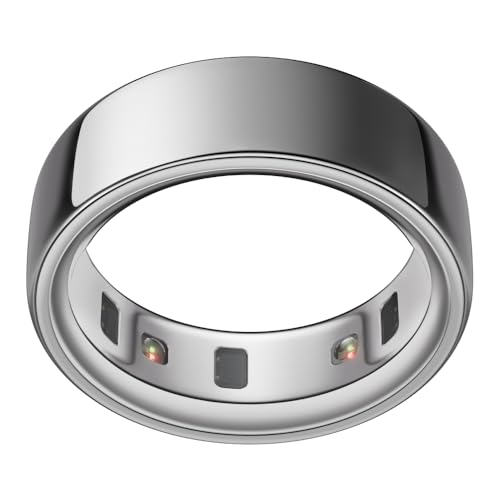 Smart Ring 4 - Silver - Size 8 | Health Tracker with 8 Days Battery Life