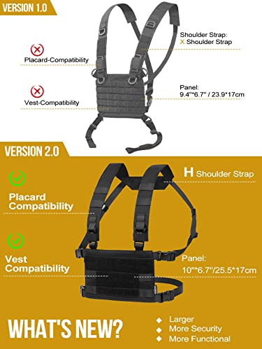 Tactical Modular Chest Rig with Removable Shoulder & Waist Straps