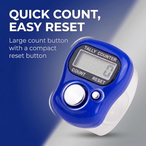 LED Digital Finger Counter - Handheld Tally Counter for Golf & Hair Care