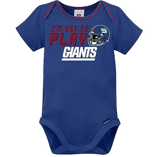 NFL Baby Bodysuit 3-Pack - New York Giants, 6-12 Months