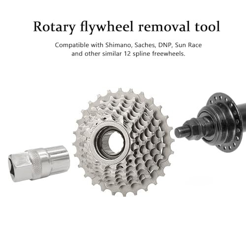 Bicycle Freewheel Remover Tool - Carbon Steel Bike Repair