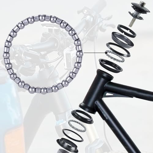 Bicycle Crank Ball Bearings - 4pcs 4/25 in x 20 Balls